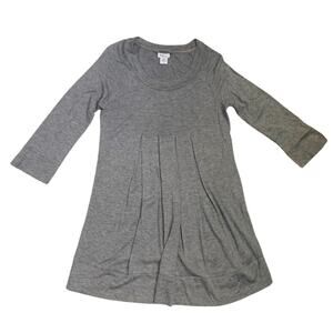 2/$30 Maternity Gray 3/4 Sleeves Tee Size Medium Pregnant Top Stretch Wool Grey